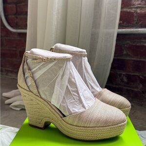 Sam Edelman Cream Wedge Shoes